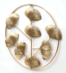 Round Small Hammer Leaf Wall Decor Set of 3