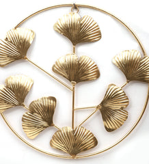 Round Small Hammer Leaf Wall Decor Set of 3