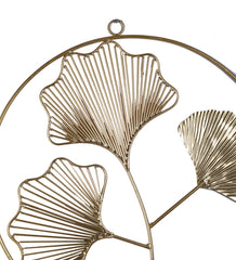 Golden Leaves Ring Wall Decor Set of 3