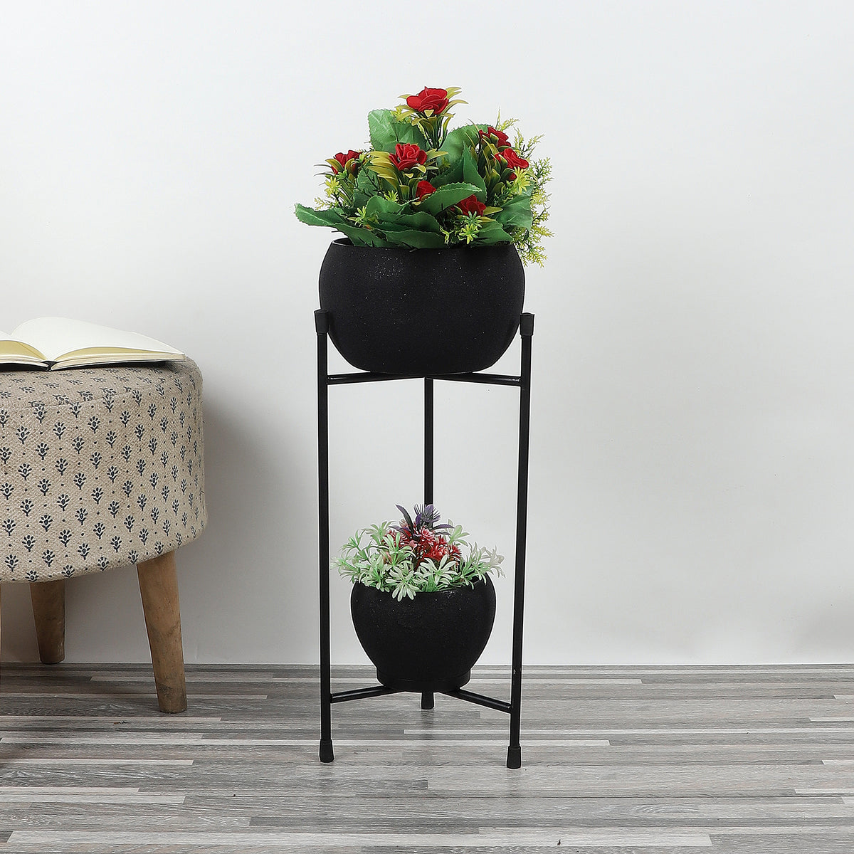 Black Double Layer Apple Planter