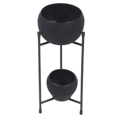 Black Double Layer Apple Planter