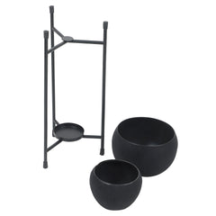 Black Double Layer Apple Planter