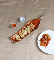 Banana Leaf Aluminium Platter