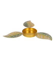 Yellow & Gold Leaves Urli & Dia Set of 2