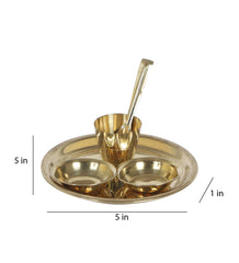 Small Bhog Thaal Set of 4