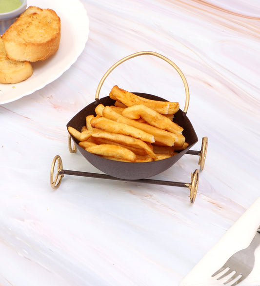 Eye Shape Bowl Snacks Platter With Wheels