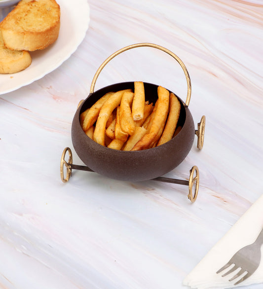 Round Bowl Snacks Platter With Wheels