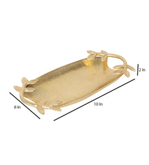 Gold Leaf Aluminium Tray