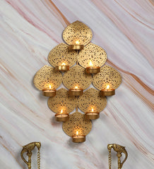 Hanging 9 Leaf Tealight Holder