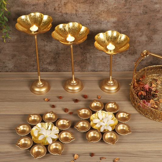 DIya Urli & Flower Foil Detachable Set of 5