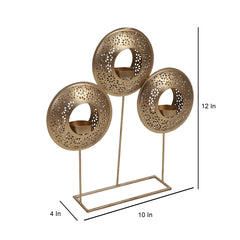 Table Round Etching Tealight Holder