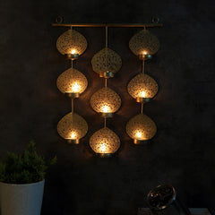 Hanging Leaves Tealight Holder