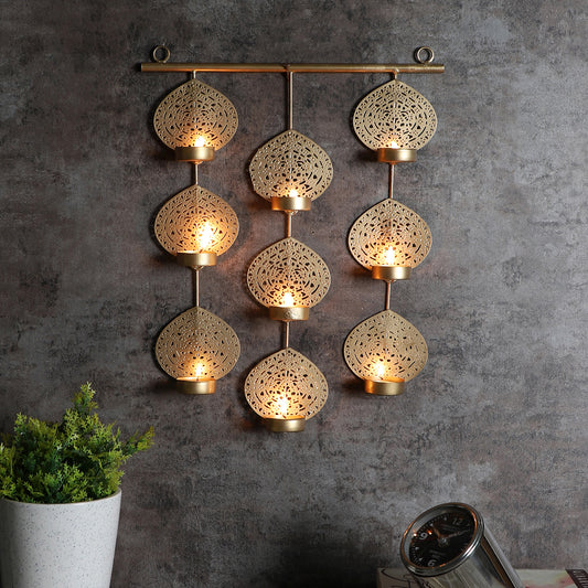 Hanging Leaves Tealight Holder