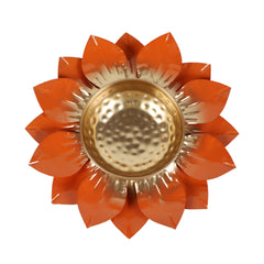 Orange & Gold FLower Urli