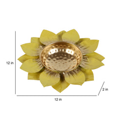 Yellow & Gold Flower Urli