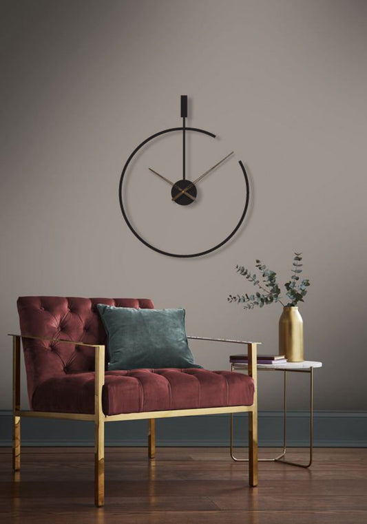 Large Metal Wall Clock