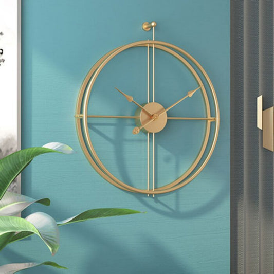 Gold Round Wall Clock