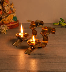 Om Akhand Brass Dia Set of 2