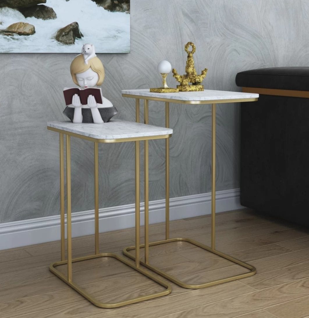 Elvis Gold Side Nesting Tables