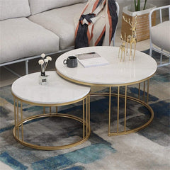 White Marble Nesting Tables