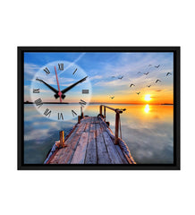 Beautiful Scenery Printed Analog MDF Modern Wall Clock