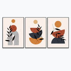 Modern Poster Minimal in Boho Style for Wall Art for Wall Decoration Set of 3