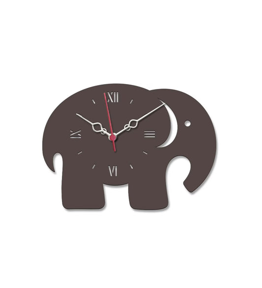 Elephant Design MDF Modern Analog Wall Clock