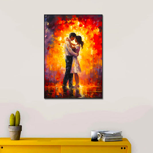 Beautiful Romantic Couple Unconditional Love Canvas Wall Paintings & Arts