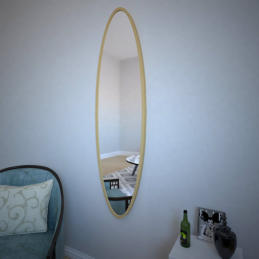 Minimalist Full Length Oval Mirror