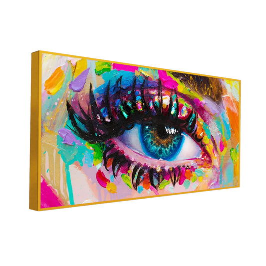 Beautiful Colorful Eyes Modern Art Canvas Printed Painting