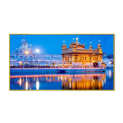 Golden Temple Design Canvas Printed Painting