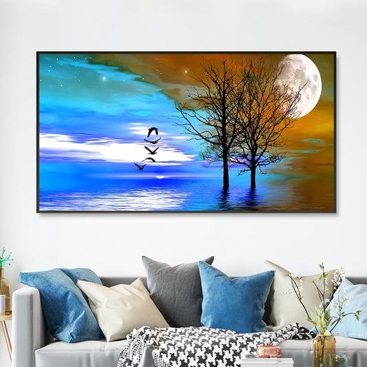Colorful Nature Scenery Canvas Painting