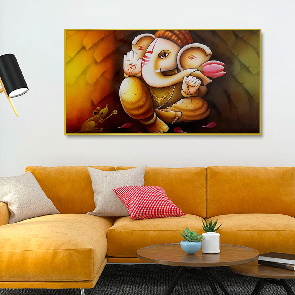 Ganapati Canvas Painting