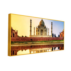 Beautiful Taj Mahal Canvas  Wall Painting