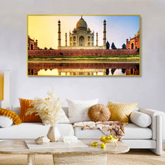 Beautiful Taj Mahal Canvas  Wall Painting