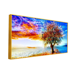 Big Panoramic Abstract Tree Wall Paintings & Canvas Wall Art