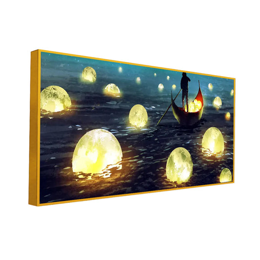 Lake of Moons Fantasy Canvas Wall Painting