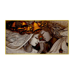 Divine Radha Krishna Canvas Wall Painting