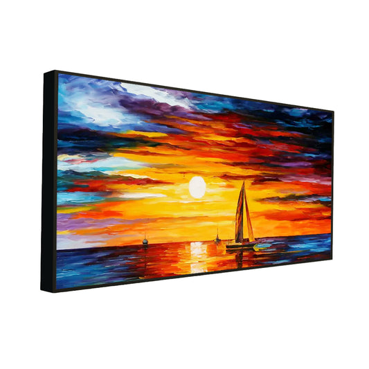 Sunset Natural Scenery Big Panoramic Canvas Wall Painting