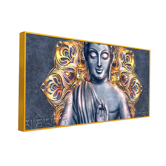 Beautiful Peaceful Buddha Canvas Wall Painting