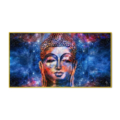 Smiling Calm Buddha Canvas Wall Painting