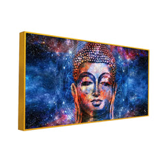 Smiling Calm Buddha Canvas Wall Painting