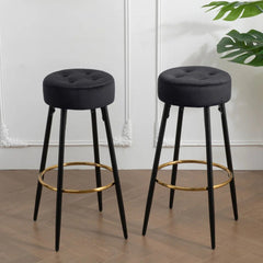 Plush Comfy Velvet Bar Stool / High Stool