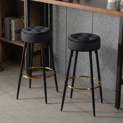 Plush Comfy Velvet Bar Stool / High Stool