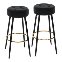 Plush Comfy Velvet Bar Stool / High Stool