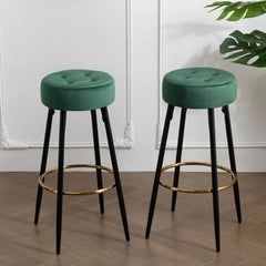 Plush Comfy Velvet Bar Stool / High Stool