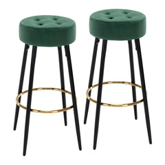 Plush Comfy Velvet Bar Stool / High Stool