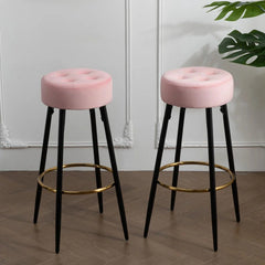 Plush Comfy Velvet Bar Stool / High Stool