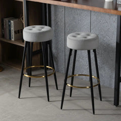 Plush Comfy Velvet Bar Stool / High Stool