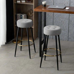 Plush Comfy Velvet Bar Stool / High Stool